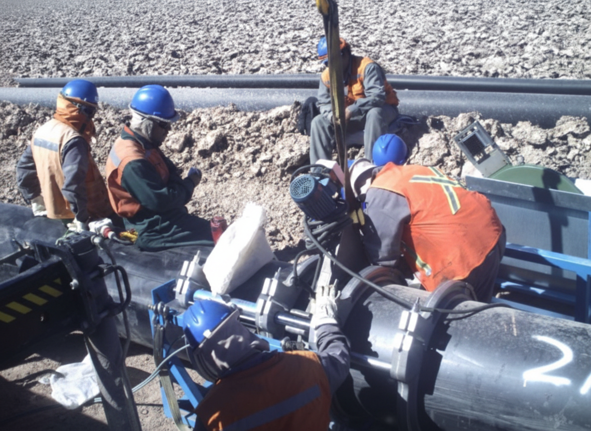 Proyectos piping HDPE y aceros - Total Services SPA